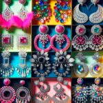Selección de Pendientes para Drag Queens en Estilos Variados, desde Aros Grandes hasta Candelabros Joyados, en Colores Vibrantes y Detalles Llamativos