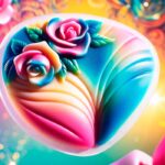 Imagen de caderas postizas de silicona para drag queens, mostrando su realismo y calidad, resaltadas contra un fondo colorido y vibrante