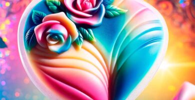 Imagen de caderas postizas de silicona para drag queens, mostrando su realismo y calidad, resaltadas contra un fondo colorido y vibrante