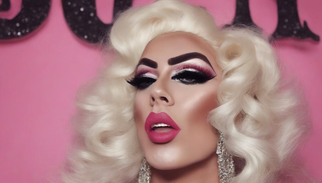 Hollywood drag queen estilo época rubia tipo marylin monroe