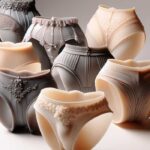 Imagen de una selección elegante de bragas de silicona para drag queens, presentando diseños variados en un fondo neutro que resalta su calidad y estética femenina realista.