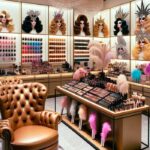 Variedad de Pechos Postizos en Tienda Especializada para Drag Queens, Ambiente Elegante y Moderno